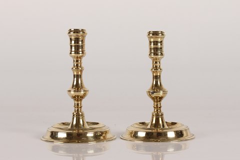 Pair Nestved candlesticks