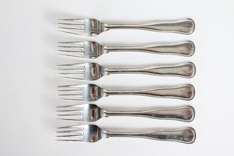 Cohr Dobl. Riflet Silver
Old Danish Silver
Lunch Forks
L 17 cm