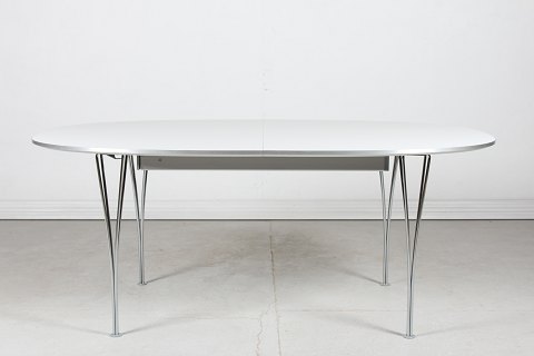 Bruno Mathsson & Piet Hein
Hvidt elipsebord m/plader
120 x 180