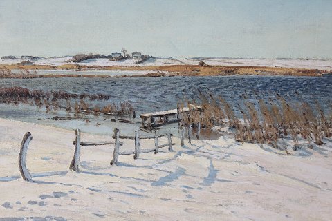 Johannes Larsen
Vinter landskab ved fjorden