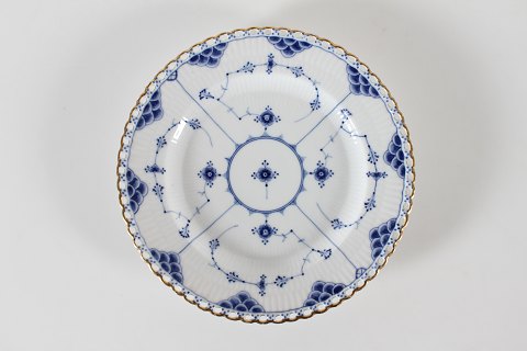 Royal CopenhagenMusselmalet HelblondeMed guldkantAntik flad tallerken