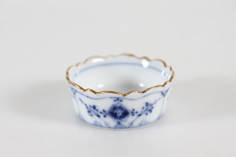 Royal CopenhagenMusselmalet Riflet Med guldkantAntik saltkar 199
