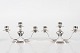 S Chr. Fogh
Pair of 3-armed candle holders